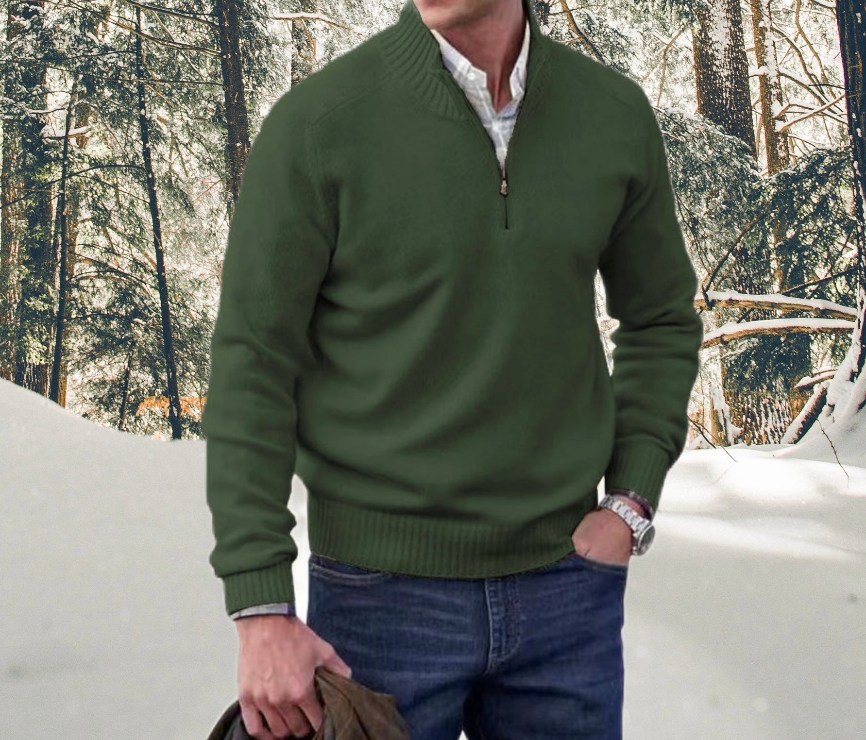 Prestige™ | Elegant sweatshirt med lynlås